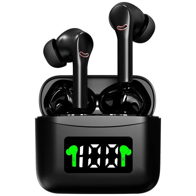ANC+ENC Noise Cancelling TWS Earbuds LED Display Music Gaming Sports Headphone(BY-PXF-J5)